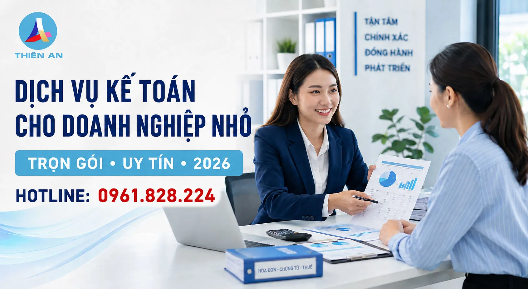 Kế Toán Thuế Thiên An - Cung cấp trọn gói dịch vụ kế toán cho doanh nghiệp nhỏ.