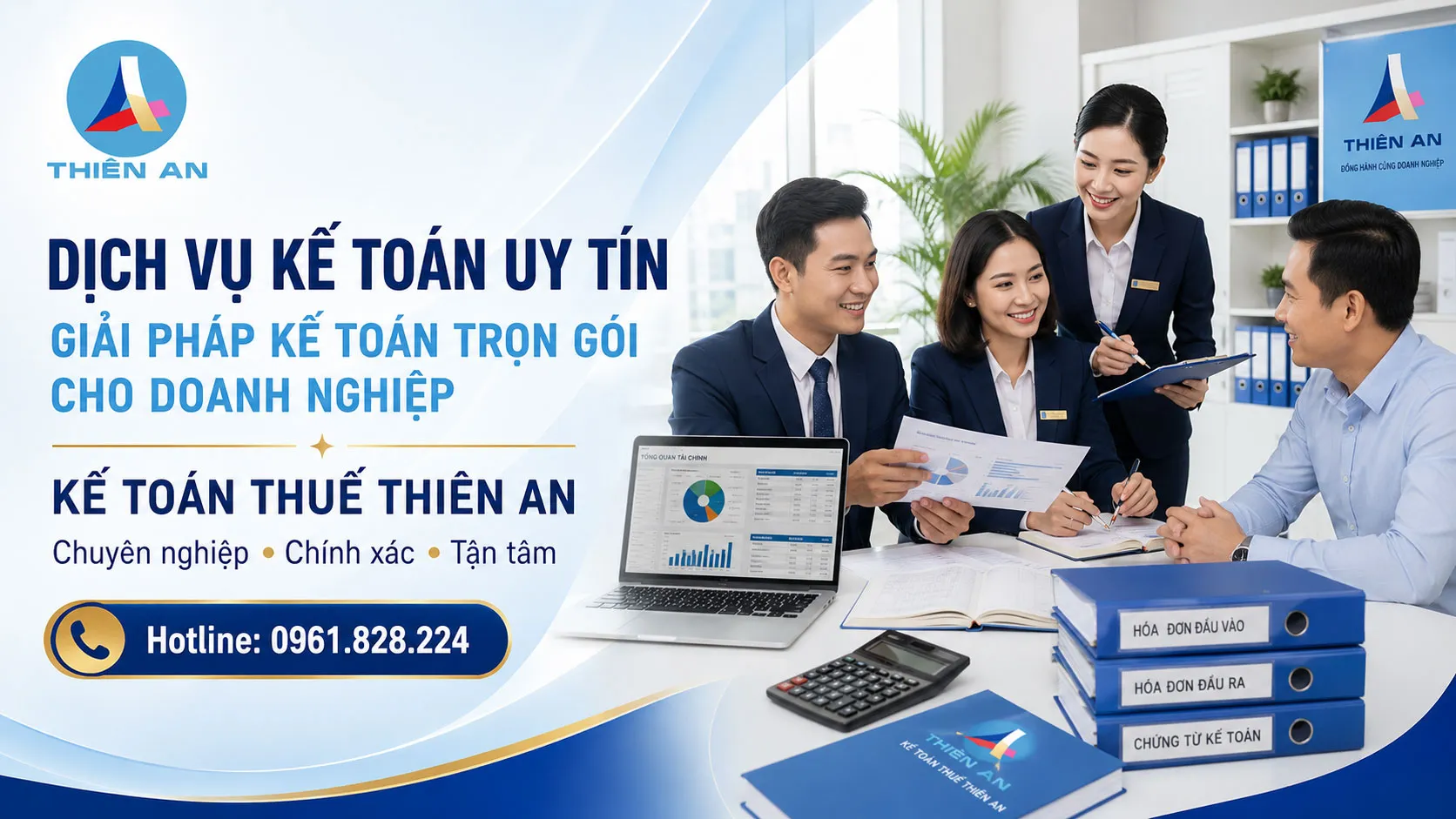 Kế Toán Thuế Thiên An cung cấp dịch vụ kế toán uy tín, trọn gói, giúp doanh nghiệp tối ưu chi phí.