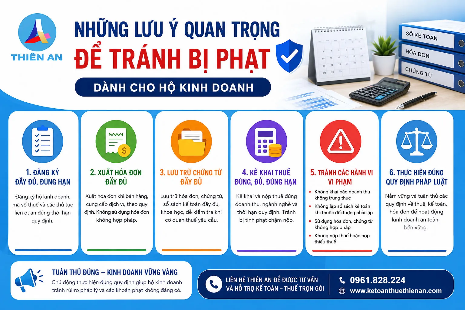 Hộ kinh doanh cần lưu ý các vấn đề quan trọng để tránh bị phạt.