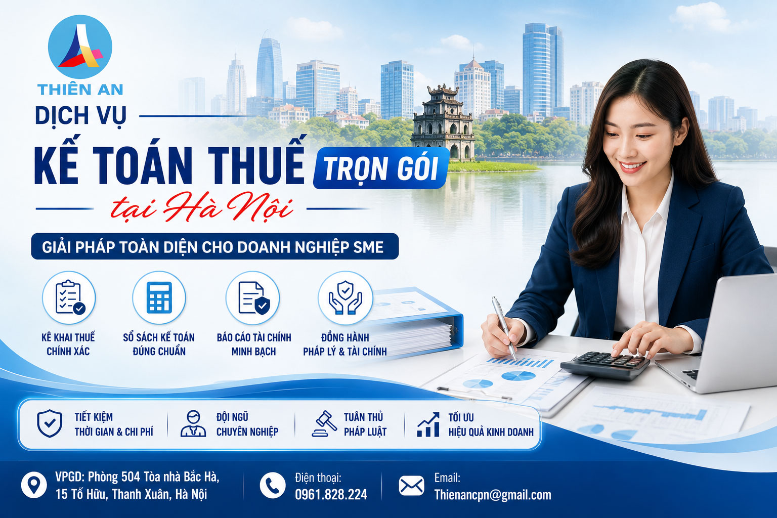 Dịch vụ kế toán thuế trọn gói tại Hà Nội - Giải pháp toàn diện cho doanh nghiệp SME
