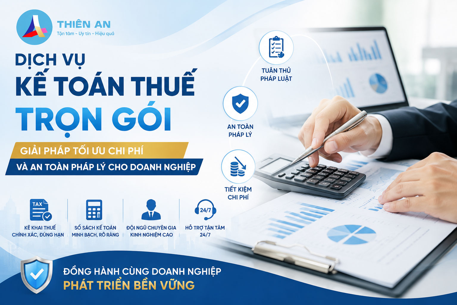 Dịch vụ kế toán thuế trọn gói: Giải pháp tối ưu chi phí và an toàn pháp lý cho doanh nghiệp