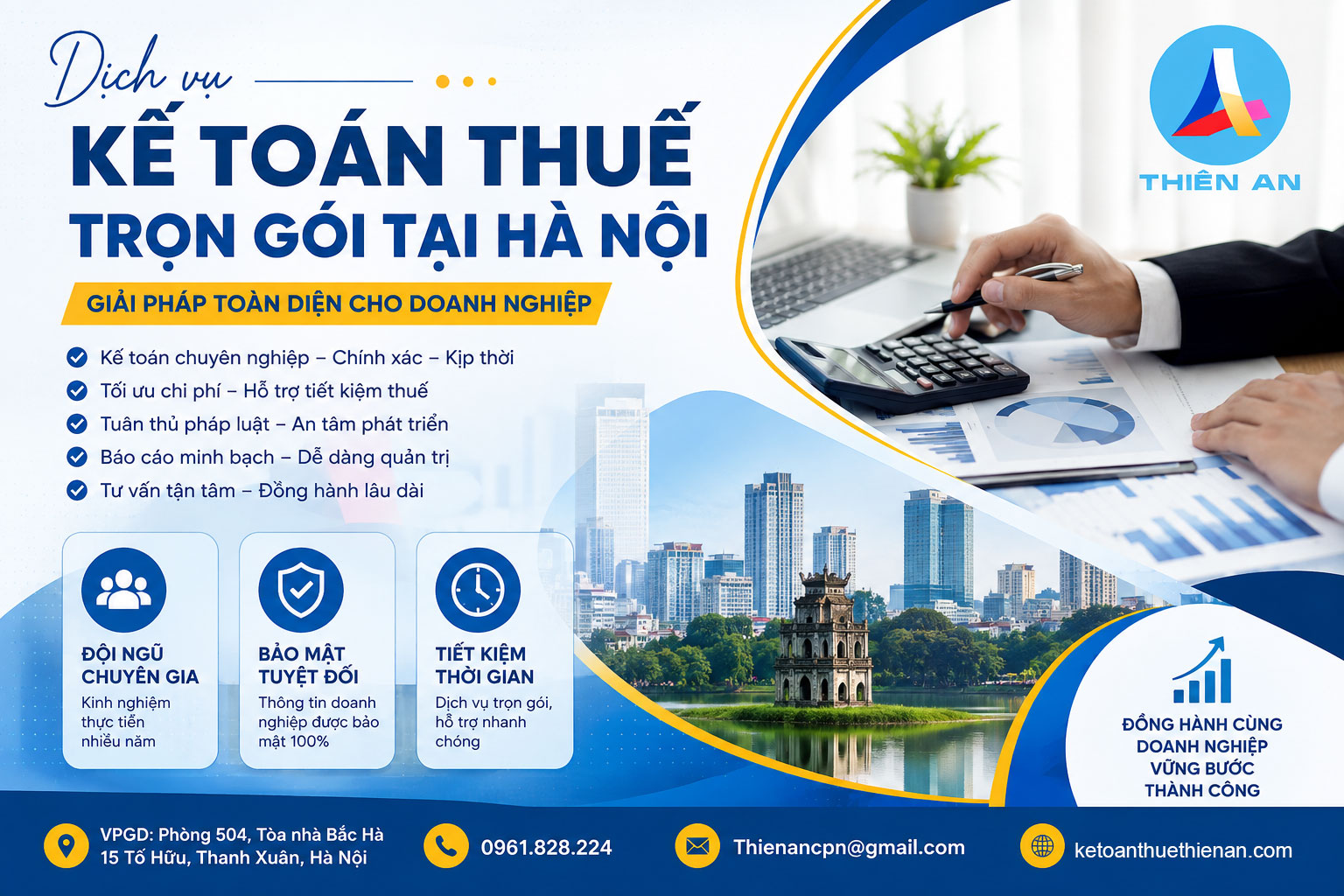 Dịch vụ kế toán thuế trọn gói tại Hà Nội - Giải pháp toàn diện cho doanh nghiệp