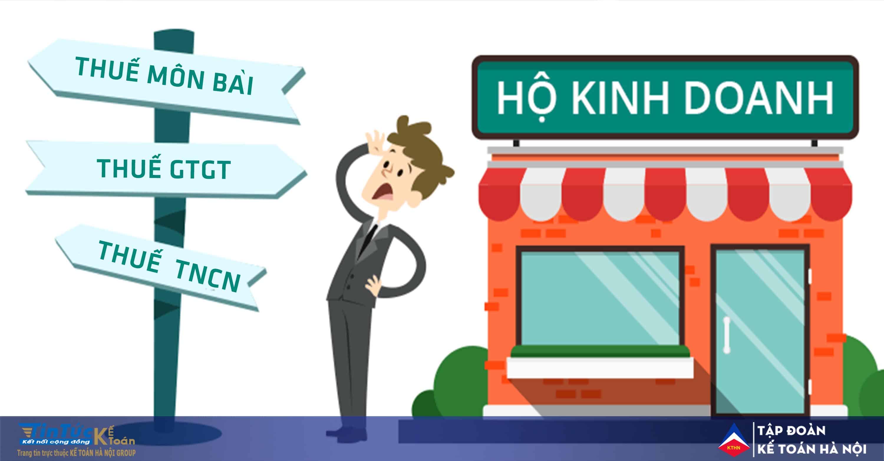 Hộ kinh doanh cá thể phải nộp những loại thuế nào?
